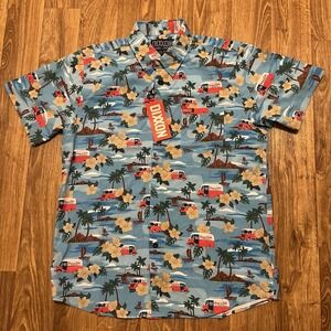 Dixxon Flannel Shirt Men Lg Co Snap-On Tools Aloha Hawaiian Limited Edition Rare